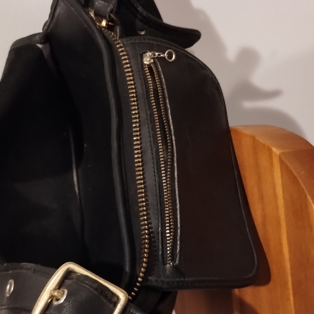 Coach Leather Crossbody Bag Vintage Black Patricia's Legacy Shoulder Bag 9951 - Picture 9 of 17